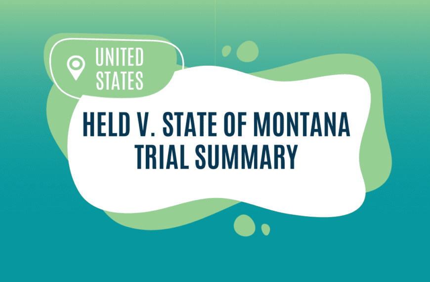 Held v. State of Montana Trial Summary