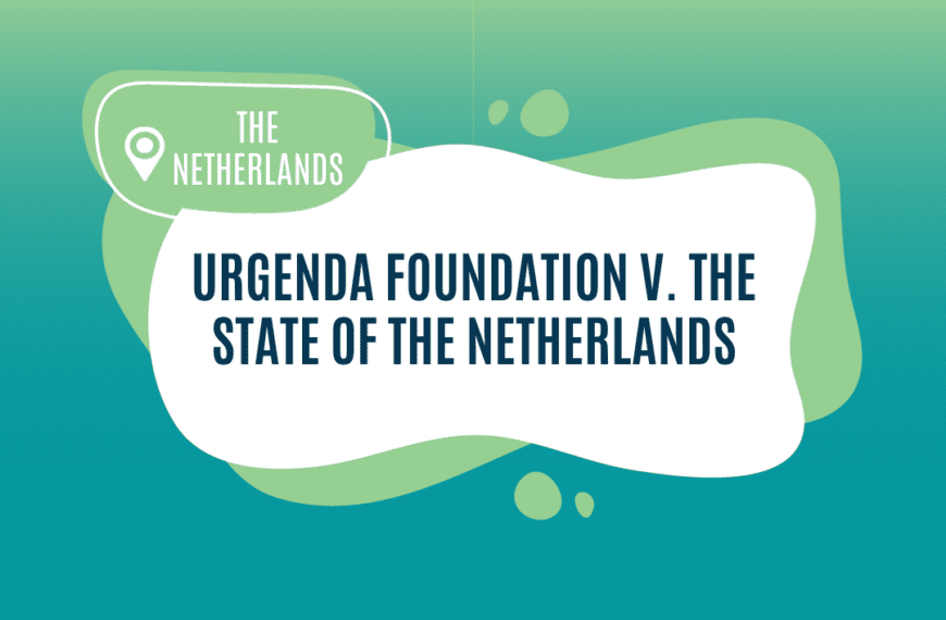 Urgenda Foundation v. The State of the Netherlands