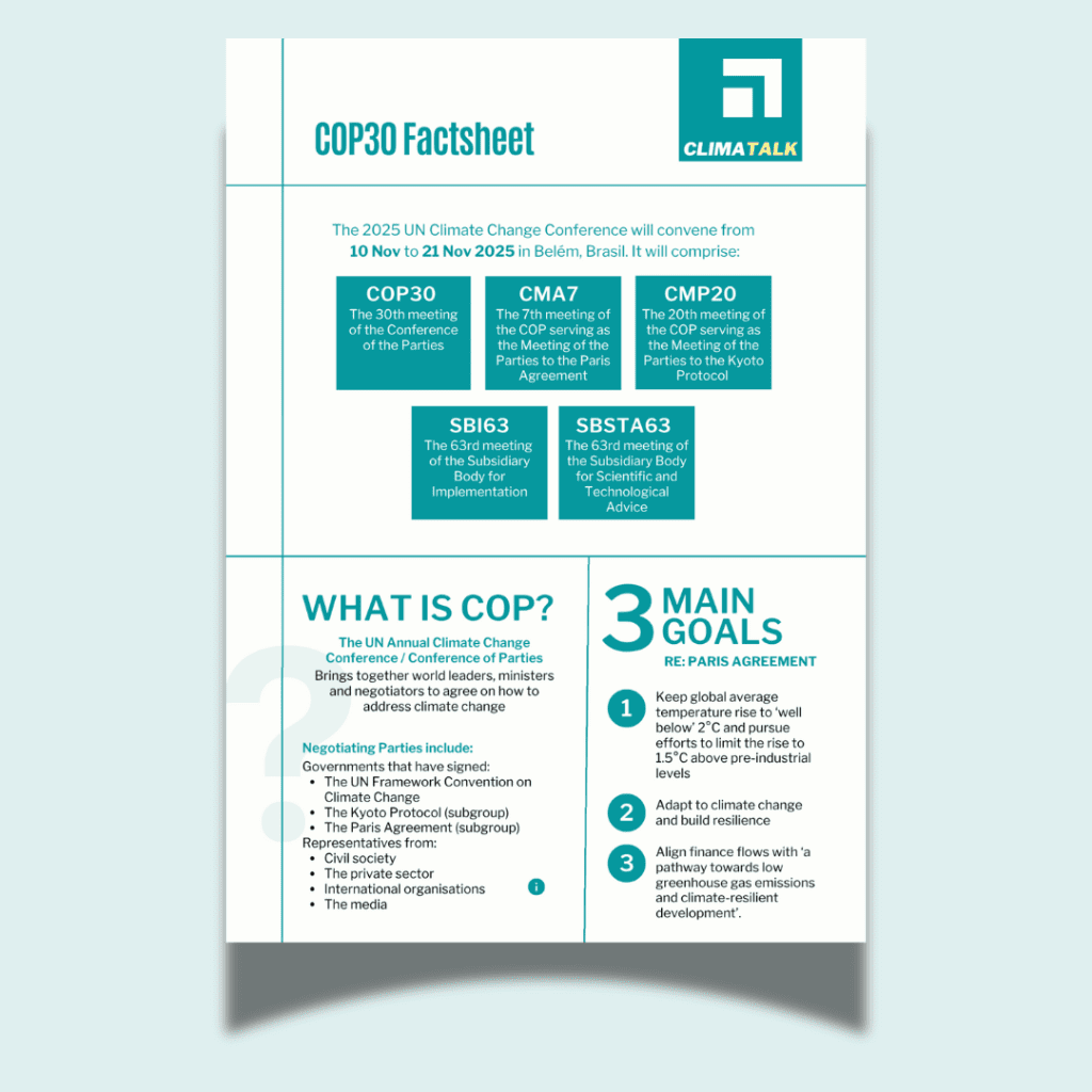 cop30 factsheet preview of the first page