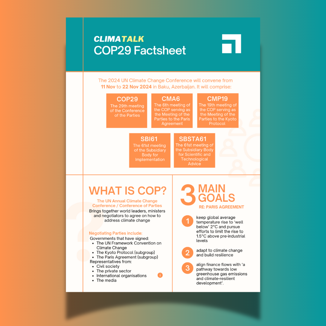 COP29 Factsheet cover website